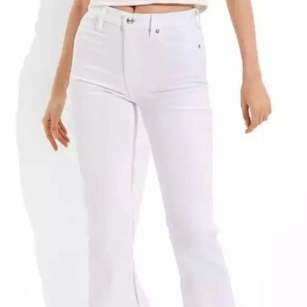 American Eagle Outfitters Cream Stretch Pants